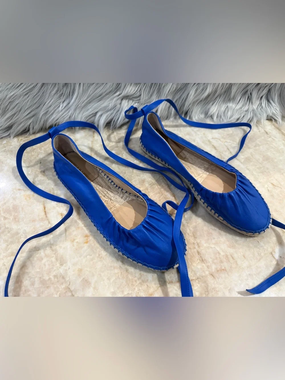 Ralph Lauren Espadrilles Blue size 9.5 New